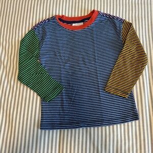 Hanna Andersson 4T Colorful Striped Long Sleeve Tee